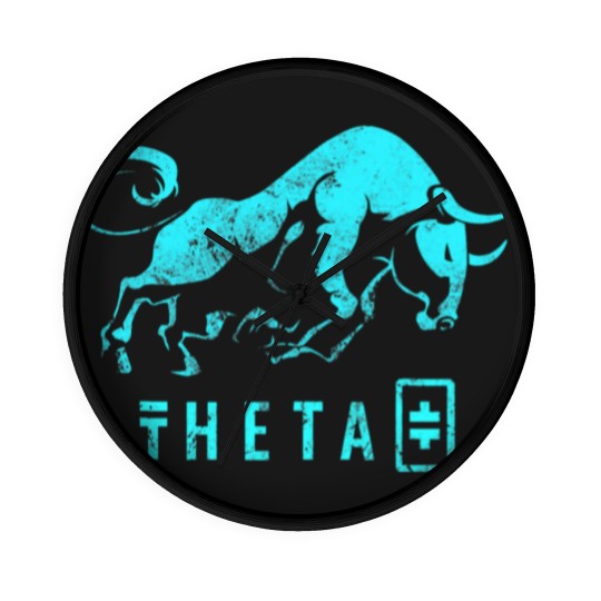 Discover THETA Crypto BULLRUN Blockchain Token Wall Clocks