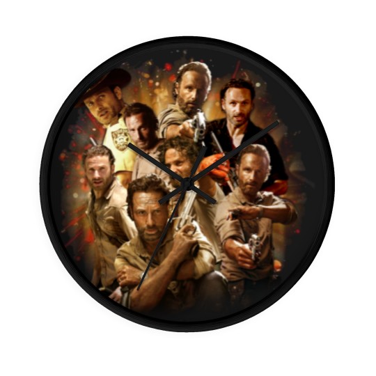 Discover Shop Rick-Grimes Walking Show-Dead Big-Fans New-World-Tour Customized Wall Clocks HoodieSweaterLong SleeveTank TopPremium Wall Clocks Wall Clocks