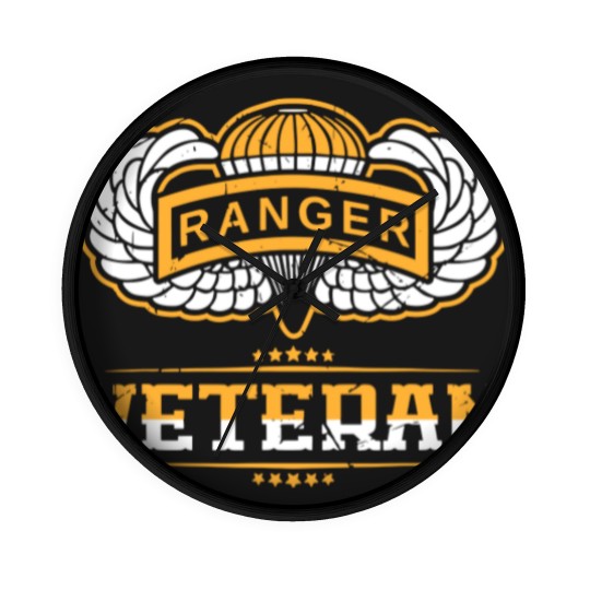 Discover Airborne Ranger Army Veteran Wall Clocks