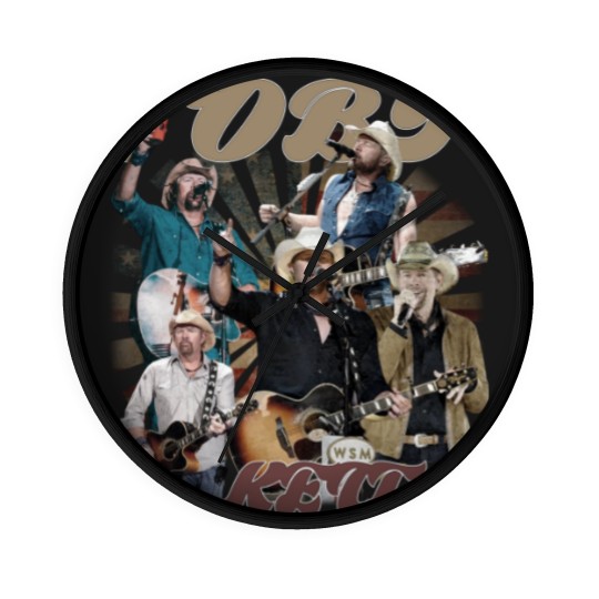 Discover Toby Keith Vintage Wall Clocks, Toby Keith Country Music Wall Clocks, Memorial Toby Retro