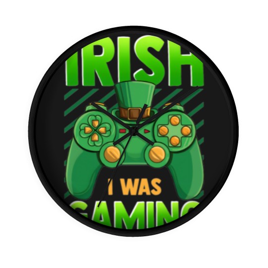 Discover Irish I Was Gaming Wall Clocks