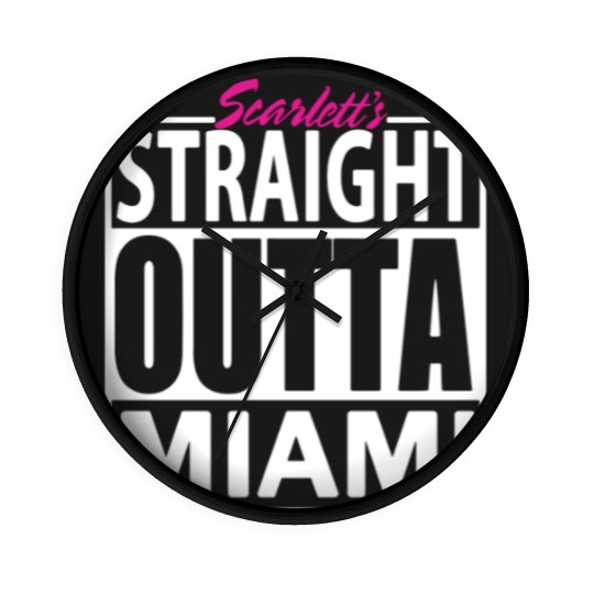 Discover Straight Outta Miami Wall Clocks