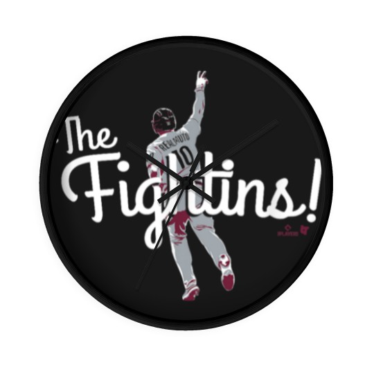 Discover JT Realmuto -- The Fightins -- Baseball Wall Clocks