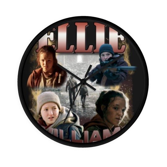 Discover Ellie Williams Wall Clocks, Bella Ramsey TLOU Wall Clocks, Joel and Ellie TLOU Wall Clocks, Narco Pedro Pascal Fans