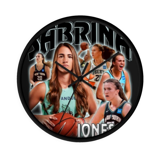 Discover Sabrina Ionescu Wall Clocks, Vintage x Bootleg Style Rap Wall Clocks Retro Wall Clocks, Christmas Gifts