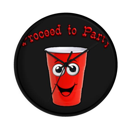 Discover Red Solo Cup - Proceed to Party Wall Clocks