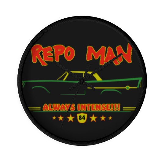 Discover Repo man always intense cult movie t Wall Clocks