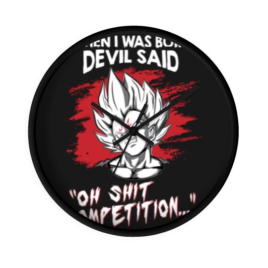 Discover Super Saiyan Majin vegeta)Super Saiyan Majin vegeta Wall Clocks