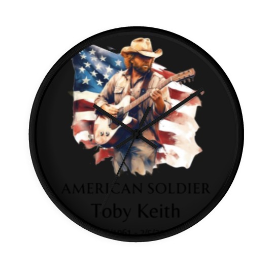 Discover Toby Keith American soldier Wall Clocks