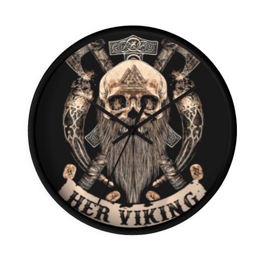 Discover her viking his shieldmaiden couple t Wall Clocks