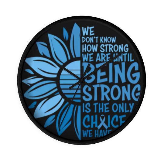 Discover Colon Cancer Awareness Wall Clocks, Cancer Ribbon Graphic Tees