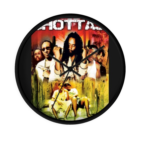 Discover Shottas Jamaican Crime Gangsta Movie Wall Clocks