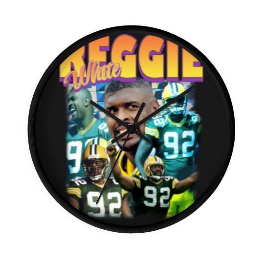 Discover Reggie White Vintage Unisex Wall Clocks, Vintage Reggie White Wall Clocks