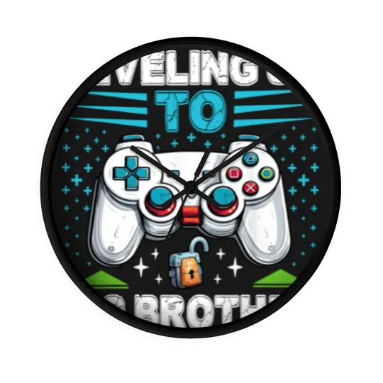 Discover Leveling up to Big Brother 2024 funny gamer Wall Clocks