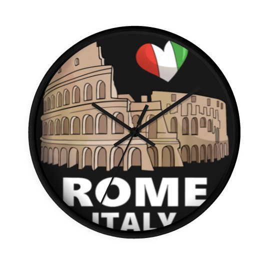 Discover I Love Rome Italy Colosseum Wall Clocks