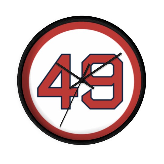 Discover Tim Wakefield 49 Jersey Number (2) 6+4+3=2 Boston Wall Clocks