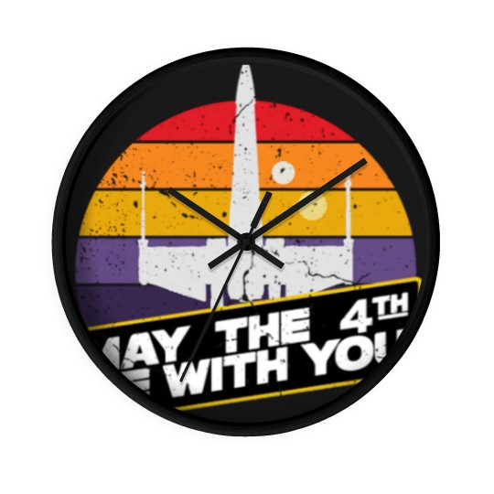 Discover May the 4th be with you, my the fourth be with you Wall Clocks