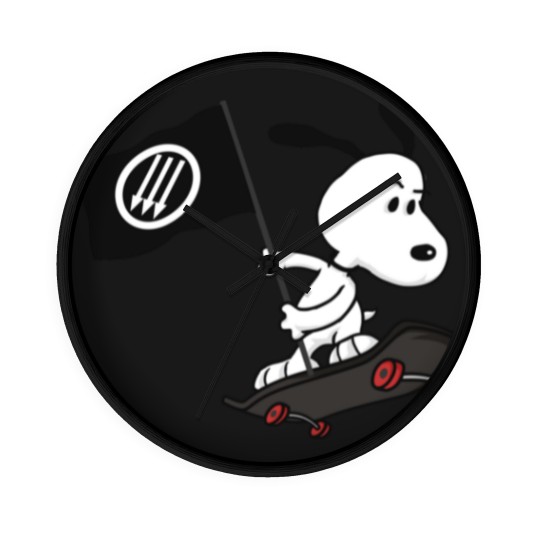 Discover Antifa anti-fascist dog Wall Clocks