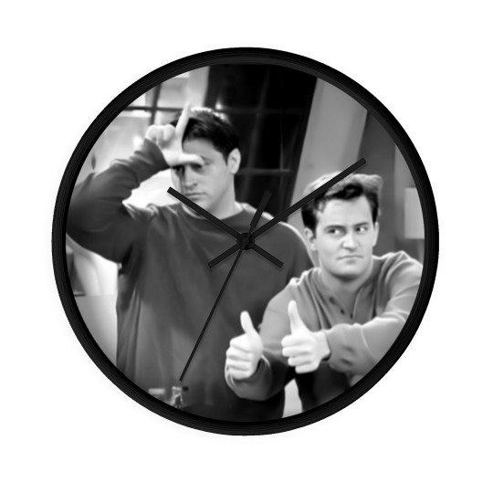 Discover Chand.ler Retro Friends Wall Clocks , Chand.ler Bing graphic Wall Clocks