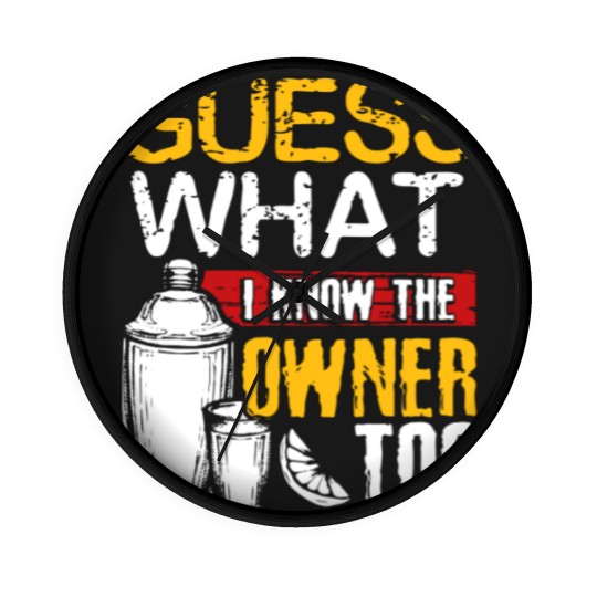 Discover Guess What I Know The Owner Too Waitress Wall Clocks