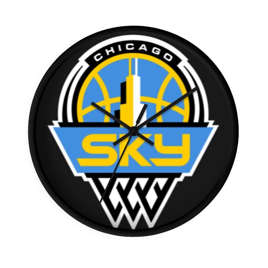 Discover My love Chicago Skies Basketball Wall Clocks