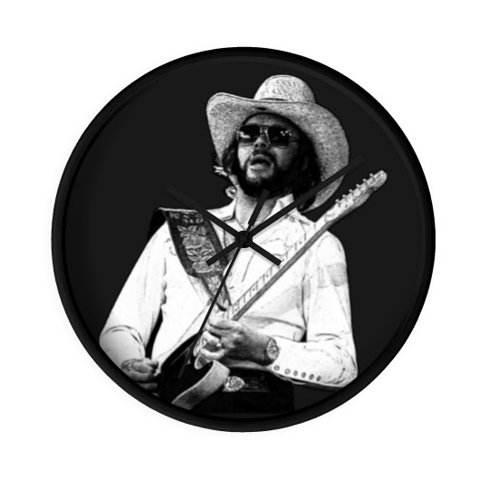 Discover Hank Williams jr. Retro - Hank Williams Jr - Wall Clocks