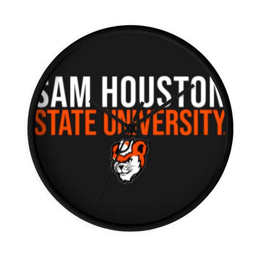 Discover sam houston state bearkats stacked pullover Wall Clocks