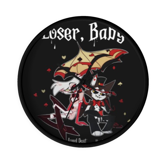 Discover Loser Baby Wall Clocks, Angel Dust & Husk Wall Clocks, Angel Dust Hazbin Hotel