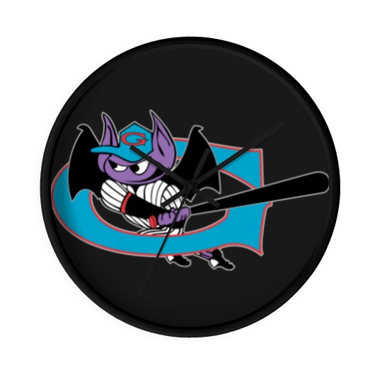 Discover Game of Greensboro Bats Baseball Wall Clocks