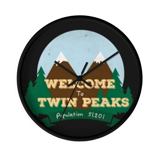 Discover Welcome To Twin Peaks Wall Clocks