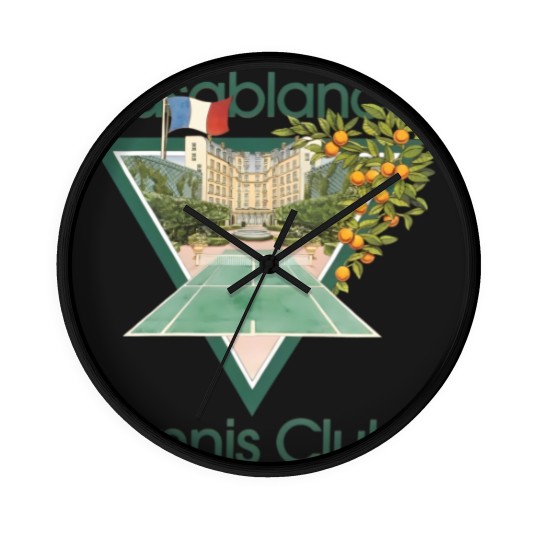 Discover Vintage Casablanca Tennis Club Wall Clocks