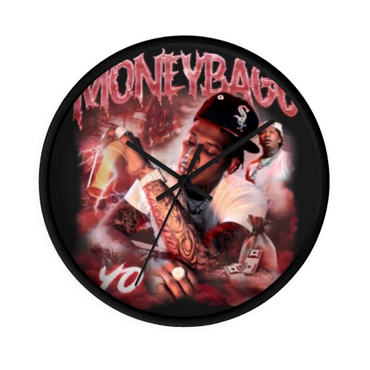 Discover Moneybagg Yo Rap Wall Clocks, Rapper Bootleg Vintage 90s Y2K Style