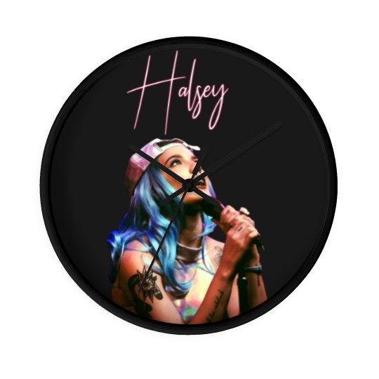 Discover Halsey Vintage Style Photoshoot Wall Clocks, Halsey Aesthetic Wall Clocks