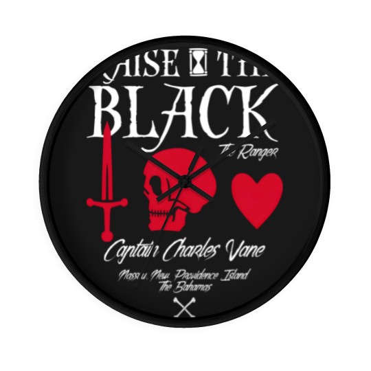 Discover Black Sails Charles Vane Raise The Black Wall Clocks