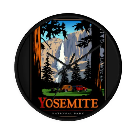 Discover Yosemite Wall Clocks Vintage National Park Wall Clocks
