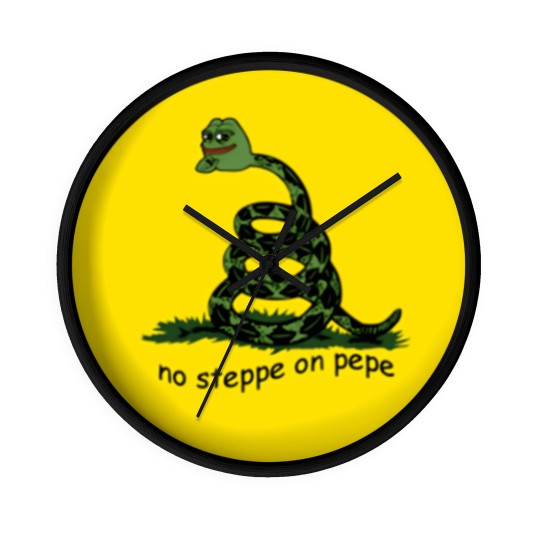 Discover No steppe on Pepe No step on snek memes HD HIGH QUALITY ONLINE STORE Wall Clocks
