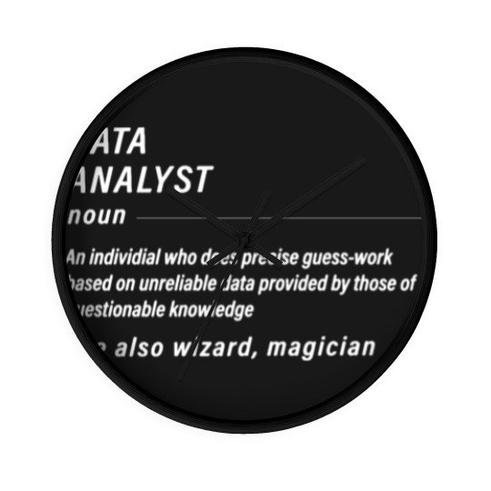 Discover Funny Data Wall Clocks for Data Analysts Gift Men Wall Clocks