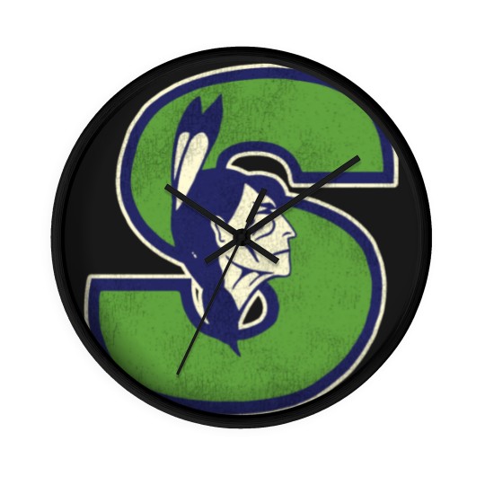 Discover Springfield Indians Retro Defunct Ice Hockey (1) Wall Clocks