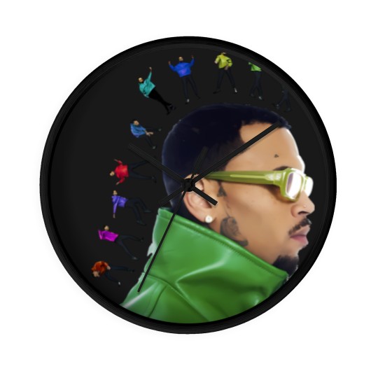Discover Chris Brown 11:11 Tour 2024 Wall Clocks, Chris Brown Fan Wall Clocks, Chris Brown 2024 Wall Clocks