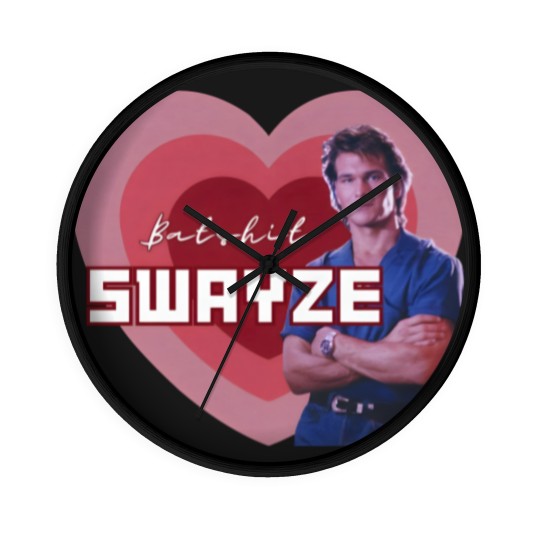 Discover Batshit Swayze Patrick Swayze Superfan Wall Clocks