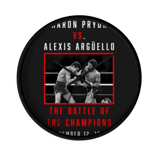 Discover aaron pryor vs alexis arguello Wall Clocks
