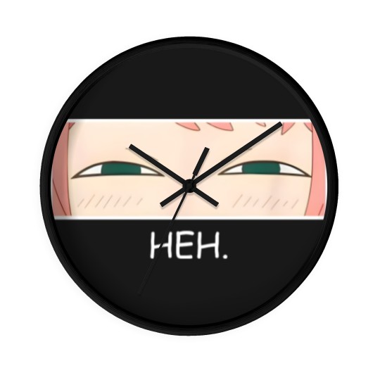 Discover Emotion Heh Cute Anya Funny Wall Clocks