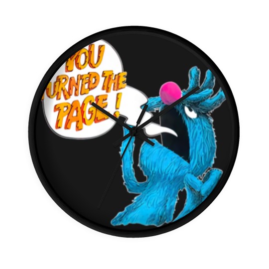 Discover Retro Vintage The Monster at The End of This Book, Monster You Turned The Page Wall Clocks