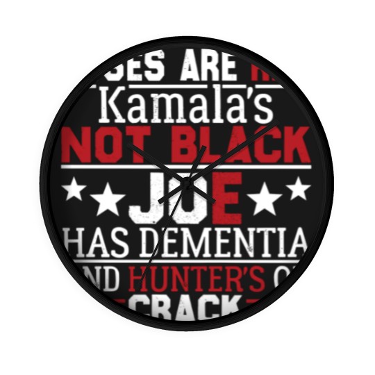 Discover Biden roses are red kamalas not black joe Wall Clocks