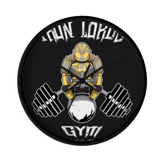 Discover Iron Lords Gym Black Wall Clocks