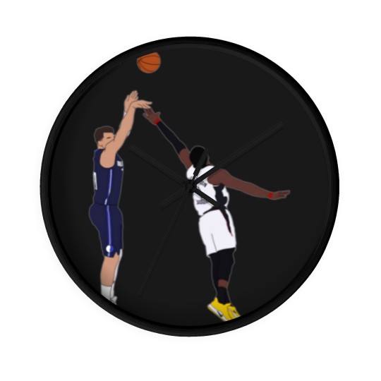 Discover Luka Doncic Game Winner Over the Wall Clocks