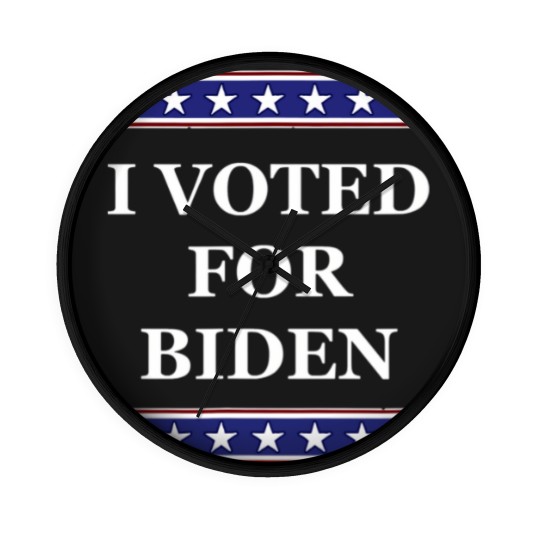 Discover i voted for biden pro joe biden democrats liberals gifts Wall Clocks