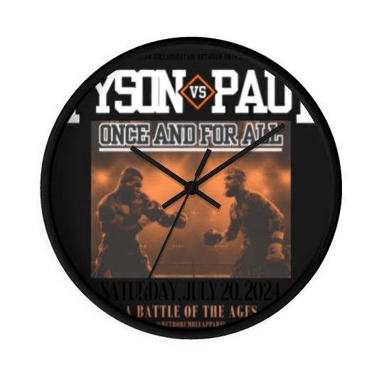 Discover Jake Paul Vs Mike Tyson Boxing Wall Clocks