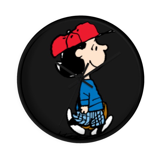 Discover Peanuts | Lucy Playing Baseball Wall Clocks