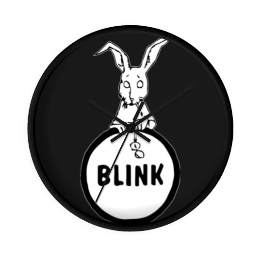 Discover blink early rabbit logo (before 182) Wall Clocks